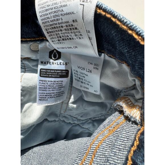 Levi's 501 Premium Original High Rise Ankle Button Fly Jeans Women's Size 29x26 - Picture 10 of 10